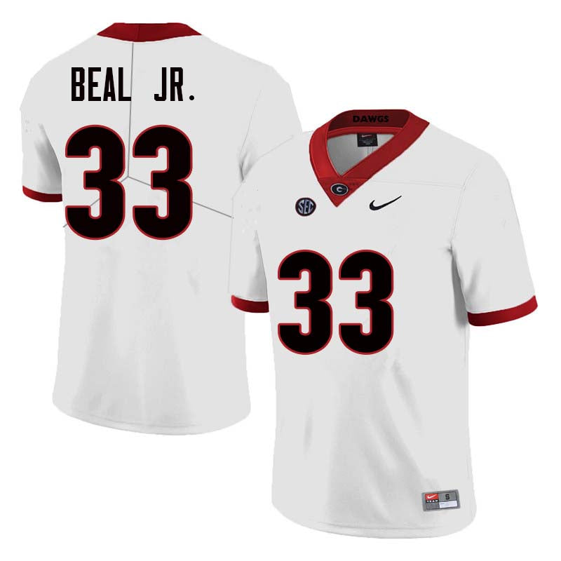 Men's #33 Robert Beal Jr. Georgia Bulldogs College Football Jersey