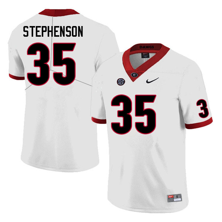 Men's #35 Lorenzo Stephenson Georgia Bulldogs College Football Jersey