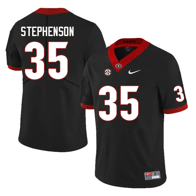 Men's #35 Lorenzo Stephenson Georgia Bulldogs College Football Jersey