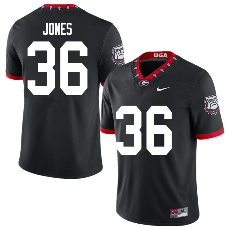 Men's #36 Garrett Jones Georgia Bulldogs Football Jersey