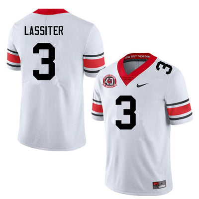Men's #3 Kamari Lassiter Georgia Bulldogs College Football Jersey