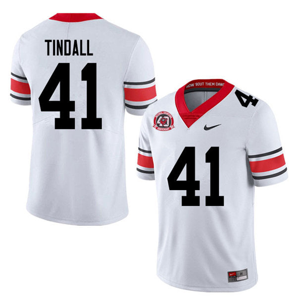 Men's #41 Channing Tindall Georgia Bulldogs College Football Jersey