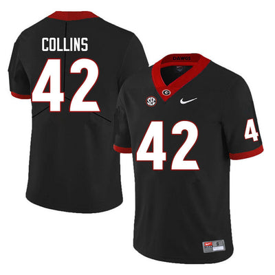 Men's  #42 Graham Collins Georgia BulldogsCollege Football Jersey
