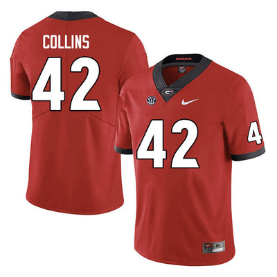 Men's  #42 Graham Collins Georgia BulldogsCollege Football Jersey