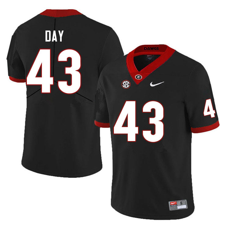 Men's #43 Davis Day Georgia Bulldog College Football Jersey