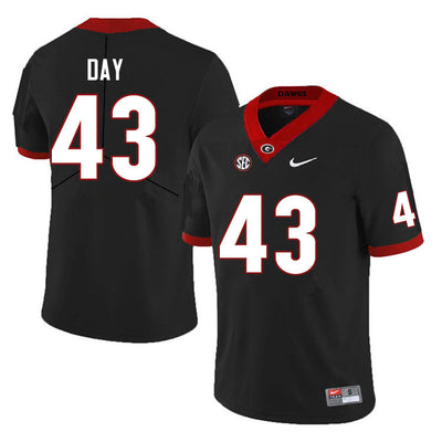 Men's #43 Davis Day Georgia Bulldog College Football Jersey