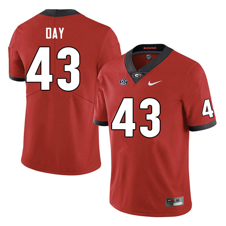 Men's #43 Davis Day Georgia Bulldog College Football Jersey