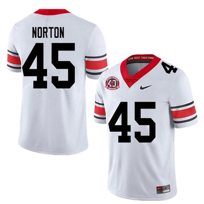 Men's #45 Bill Norton Georgia Bulldogs Football Jersey