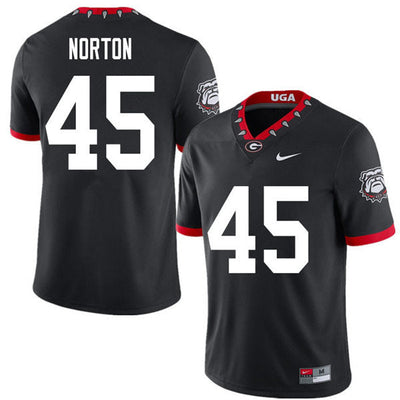 Men's #45 Bill Norton Georgia Bulldogs Football Jersey