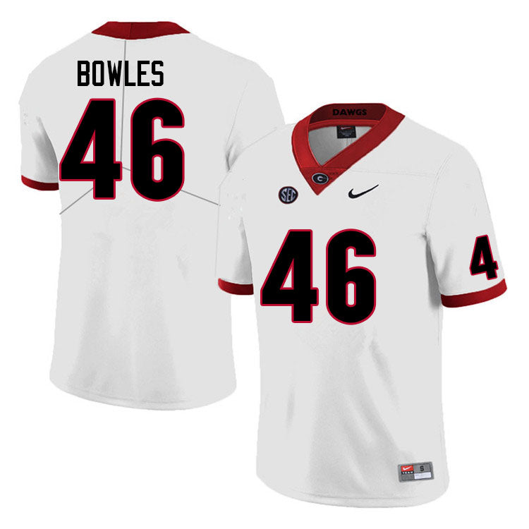 Men's #46 Payton Bowles Georgia Bulldog College Football Jersey