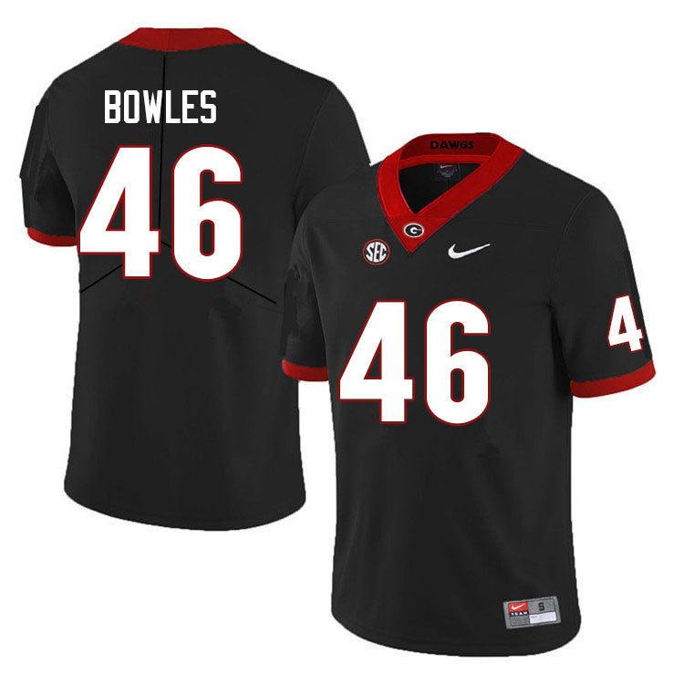 Men's #46 Payton Bowles Georgia Bulldog College Football Jersey