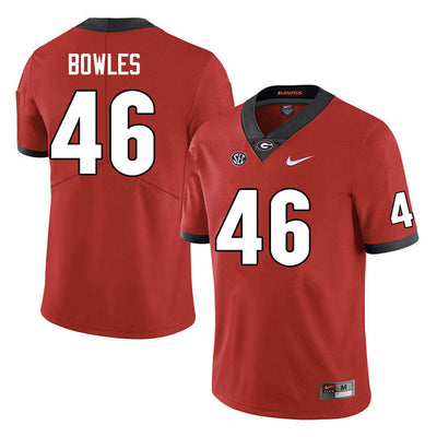 Men's #46 Payton Bowles Georgia Bulldog College Football Jersey