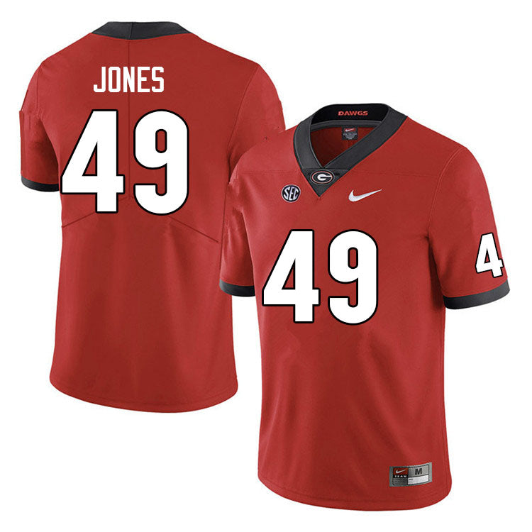 Men's #49 Gleaton Jones Georgia Bulldog College Football Jersey