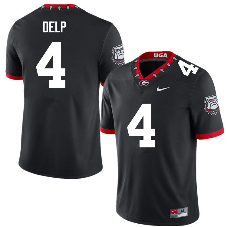 Men's #4 Oscar Delp Georgia Bulldogs College Football Jersey