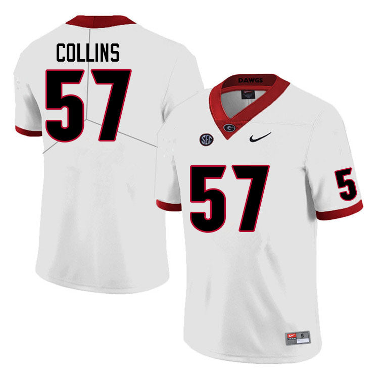 Men's #57 Luke Collins Georgia Bulldog College Football Jersey