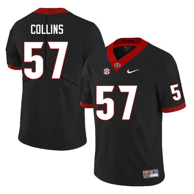 Men's #57 Luke Collins Georgia Bulldog College Football Jersey