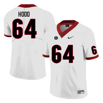 Men's #64 Jacob Hood Georgia Bulldog College Football Jersey