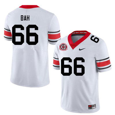 Men's #66 Aliou Bah Georgia Bulldog College Football Jersey