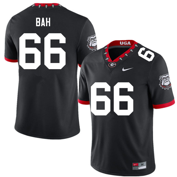 Men's #66 Aliou Bah Georgia Bulldog College Football Jersey