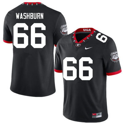 Men's #66 Jonathan Washburn Georgia Bulldog College Football Jersey