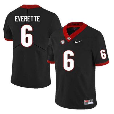 Men's #6 Daylen Everette Georgia Bulldogs College Football Jersey