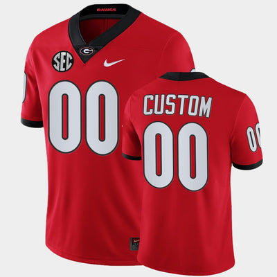 Men's #00 Custom Georgia Bulldogs College Football Jersey