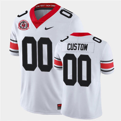 Men's #00 Custom Georgia Bulldogs College Football Jersey