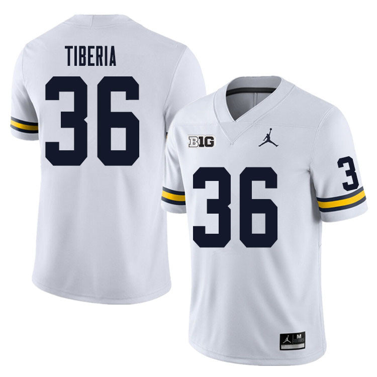 Men's #36 Nico Tiberia Michigan Wolverines College Football Jersey