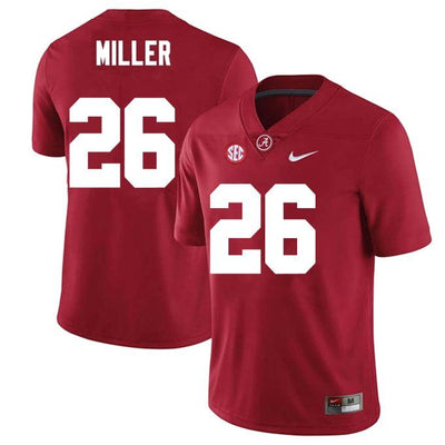 Men’s #26 Jam Miller Alabama Crimson Tide Football Jersey