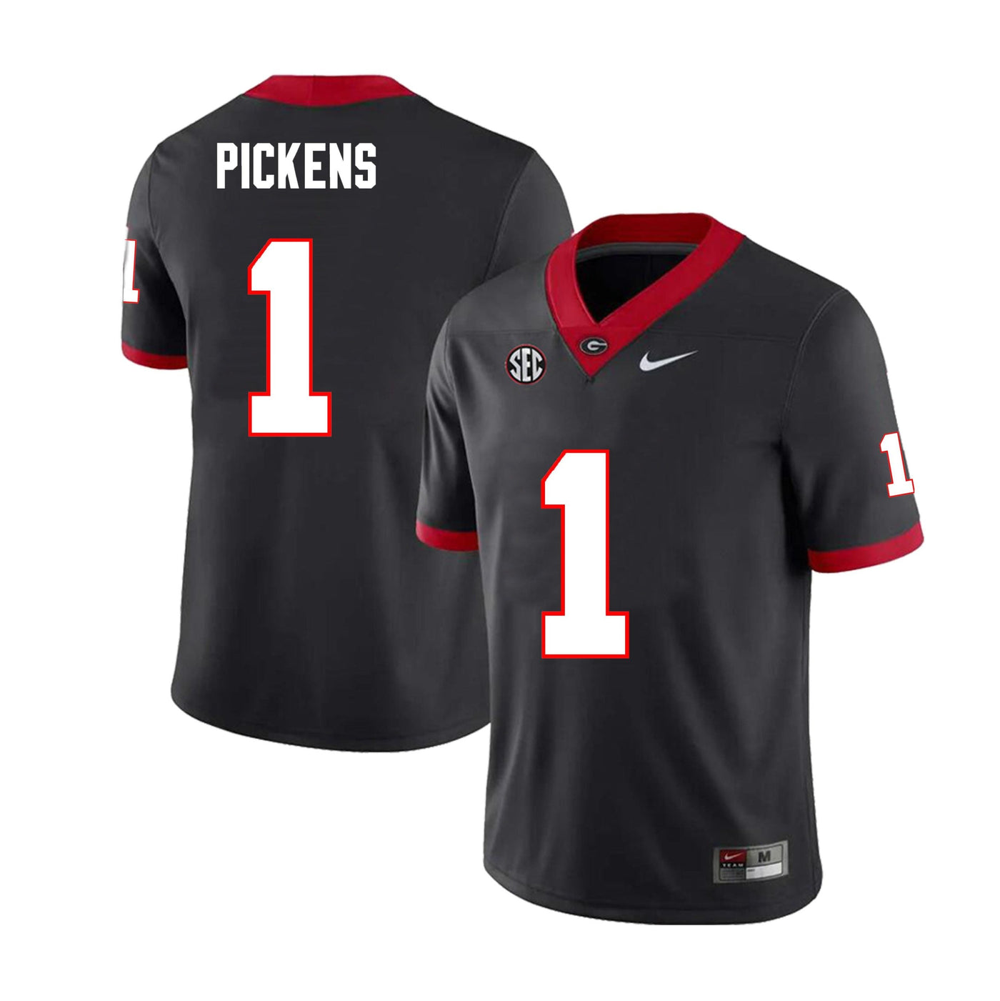 Men's #1 George Pickens Georgia Bulldogs Football Jersey