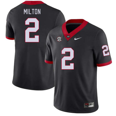 Men's #2 Kendall Milton Georgia Bulldogs College Football Jersey
