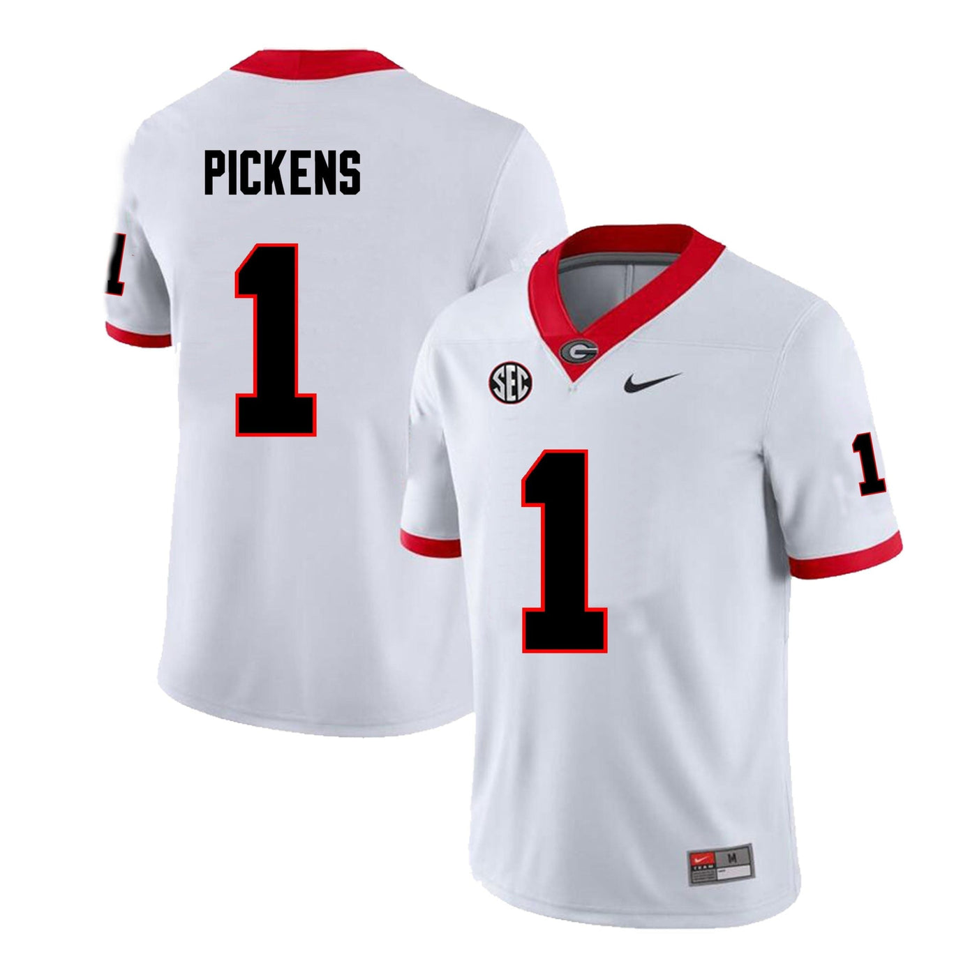 Men's #1 George Pickens Georgia Bulldogs Football Jersey