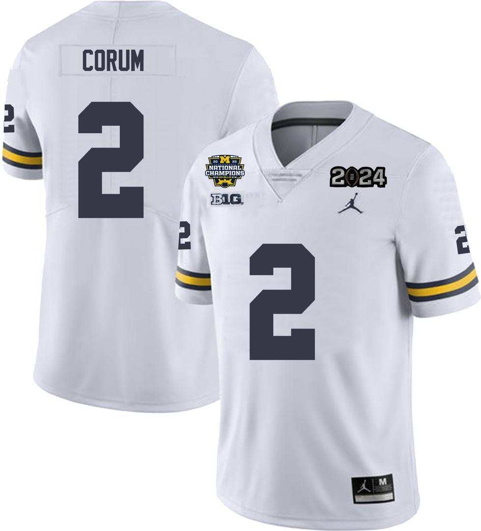 Men's #2 Blake Corum Alumni Michigan Wolverines Football Jersey