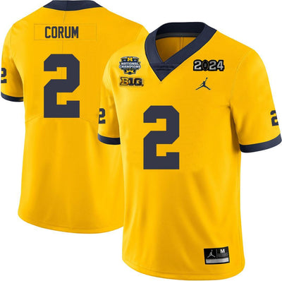 Men's #2 Blake Corum Alumni Michigan Wolverines Football Jersey