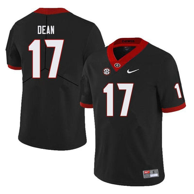 Men's #17 Nakobe Dean Georgia Bulldogs Game College Football Jersey