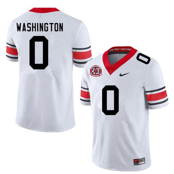 Men's #0 Darnell Washington Georgia Bulldogs Game College Football Jersey