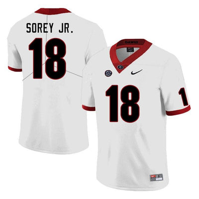 Men's #18 Xavian Sorey Jr. Georgia Bulldogs Game College Football Jersey