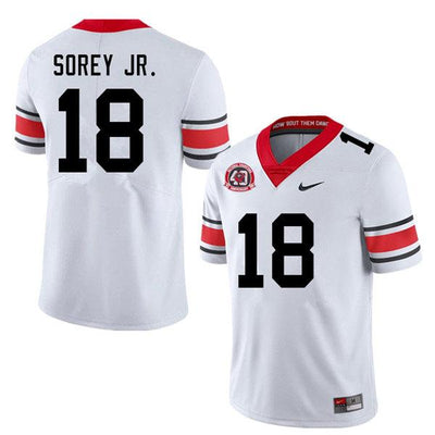 Men's #18 Xavian Sorey Jr. Georgia Bulldogs Game College Football Jersey