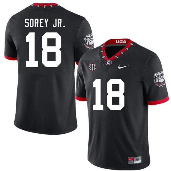 Men's #18 Xavian Sorey Jr. Georgia Bulldogs Game College Football Jersey
