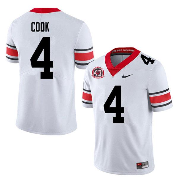 Men's  #4 James Cook Georgia BulldogsGame College Football Jersey