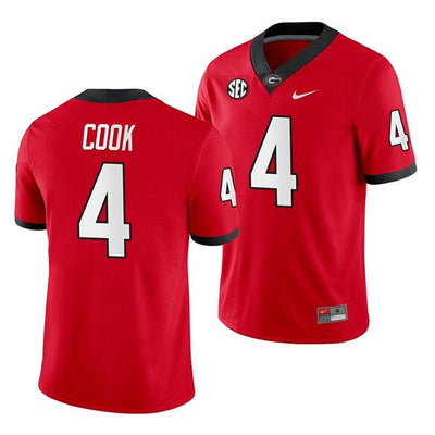 Men's  #4 James Cook Georgia BulldogsGame College Football Jersey