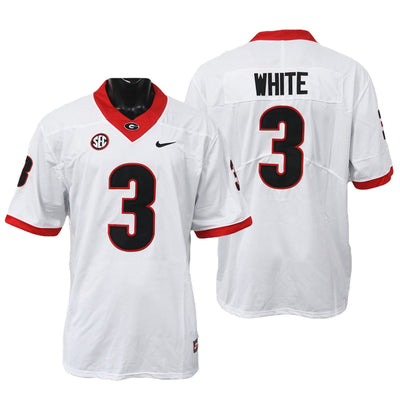 Men's #3 Zamir White Georgia Bulldogs Game College Football Jersey