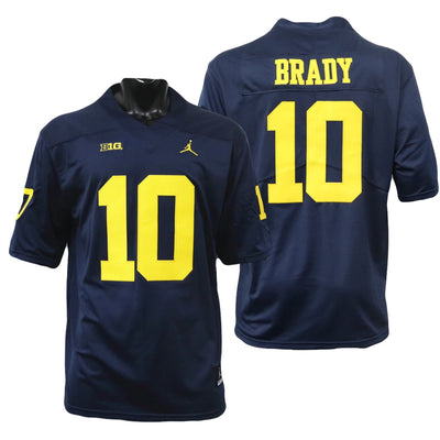 Men's #10 Tom Brady Alumni Michigan Wolverines Football Jersey