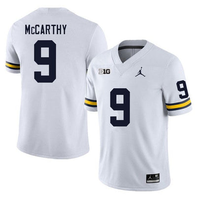 Men’s Michigan Wolverines #9 J.J. McCarthy Football Jersey