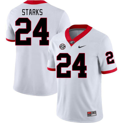 Men's #24 Malaki Starks Georgia Bulldogs College Football Jersey