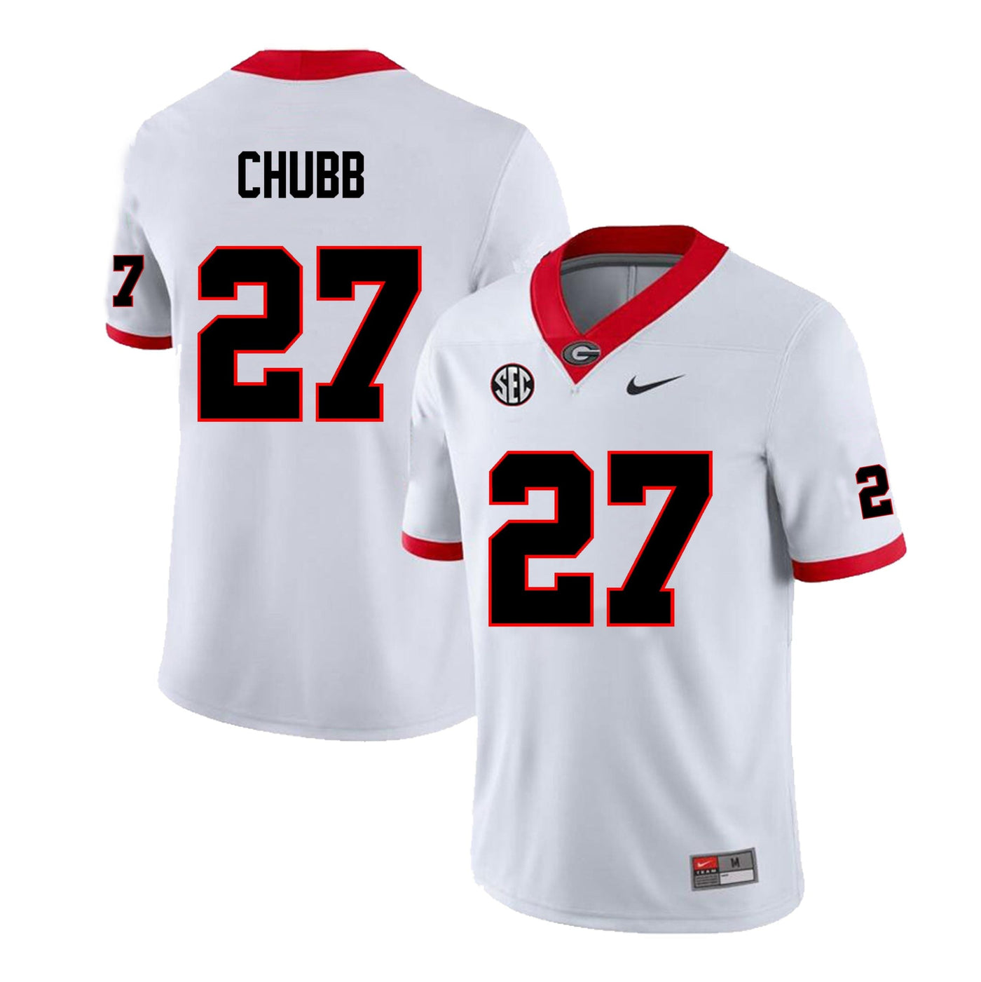 Men's #27 Nick Chubb Georgia Bulldogs College Football Jersey